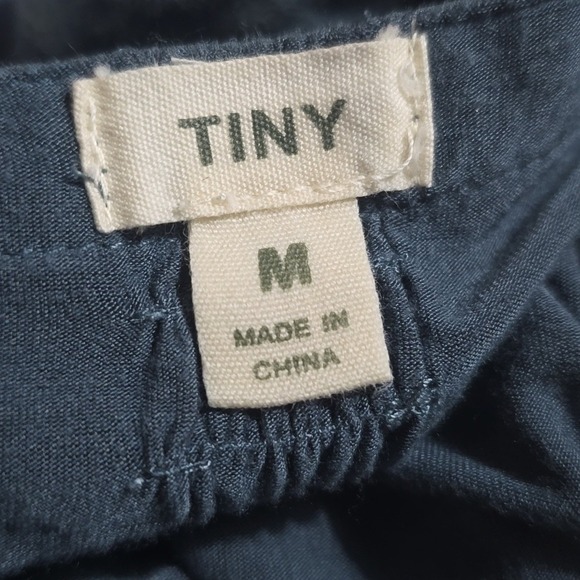 Anthropologie Tiny Syden Embroidered Floral Sleeveless Button Front Dress Teal M - Picture 2 of 11